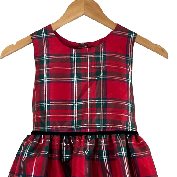 George Red Plaid Kids Formal Dress - Picture 3 of 12